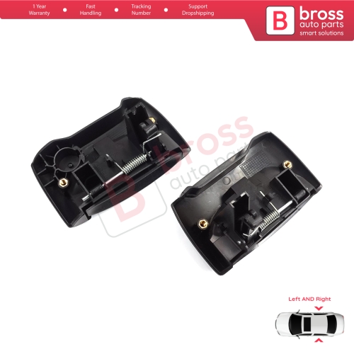 Left Right Side Sliding Door Exterior Opener Handle Black for Renault Kangoo KC Express FC Nissan Kubistar MK1 X76 8200107371 8200107372