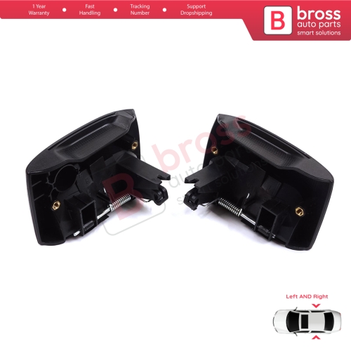 Left Right Side Sliding Door Exterior Opener Handle Black for Renault Kangoo KC Express FC Nissan Kubistar MK1 X76 8200107371 8200107372