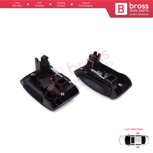 Left Right Side Sliding Door Exterior Opener Handle Black for Renault Kangoo KC Express FC Nissan Kubistar MK1 X76 8200107371 8200107372