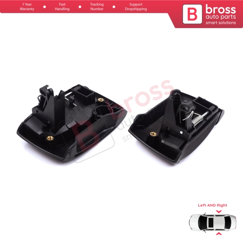 Left Right Side Sliding Door Exterior Opener Handle Black for Renault Kangoo KC Express FC Nissan Kubistar MK1 X76 8200107371 8200107372