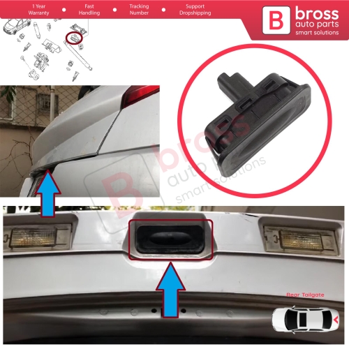 Rear Tailgate Lock Release Button for Renault Megane Scenic MK2 3 Clio MK3 MK4 Captur Laguna 3 Modus Twingo 2 8200076256