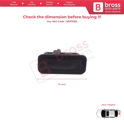 Rear Tailgate Lock Release Button for Renault Megane Scenic MK2 3 Clio MK3 MK4 Captur Laguna 3 Modus Twingo 2 8200076256