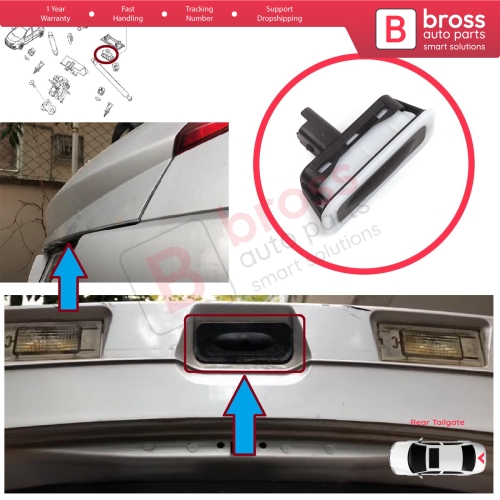 Rear Tailgate Lock Release Button for Renault Megane Scenic MK2 3 Clio MK3 MK4 Captur Laguna 3 Modus Twingo 2 8200076256