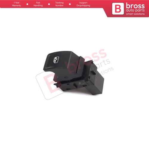Passenger Door Window Switch Single Control Button 4 Pin for VW Crafter 2 Golf 7 Passat B8 Polo 6 Octavia 4 Superb 3 Leon 3 Ibiza 5 Ateca Audi A1 MK2 5G0959855D