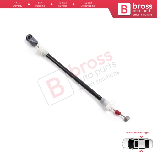 Rear Outer Door Handle Carrier Release Bowden Cable 220 mm For BMW X5 E53 2000-2006 51228243635 51228243636