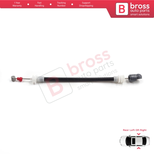 Rear Outer Door Handle Carrier Release Bowden Cable 220 mm For BMW X5 E53 2000-2006 51228243635 51228243636