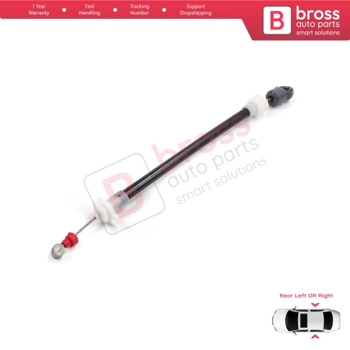 Rear Outer Door Handle Carrier Release Bowden Cable 220 mm For BMW X5 E53 2000-2006 51228243635 51228243636