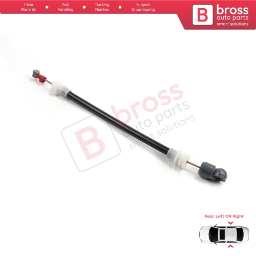 Rear Outer Door Handle Carrier Release Bowden Cable 220 mm For BMW X5 E53 2000-2006 51228243635 51228243636