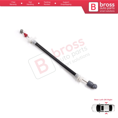 Rear Outer Door Handle Carrier Release Bowden Cable 220 mm For BMW X5 E53 2000-2006 51228243635 51228243636