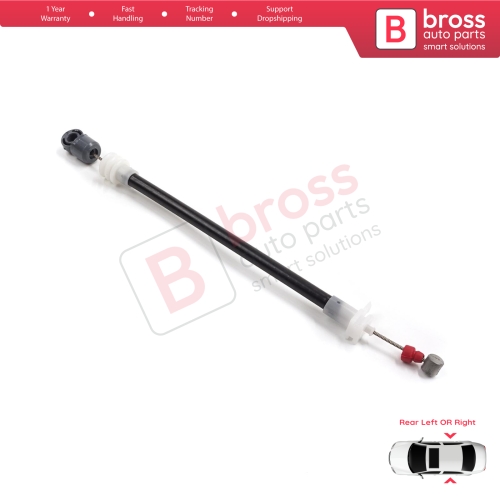 Rear Outer Door Handle Carrier Release Bowden Cable 220 mm For BMW X5 E53 2000-2006 51228243635 51228243636