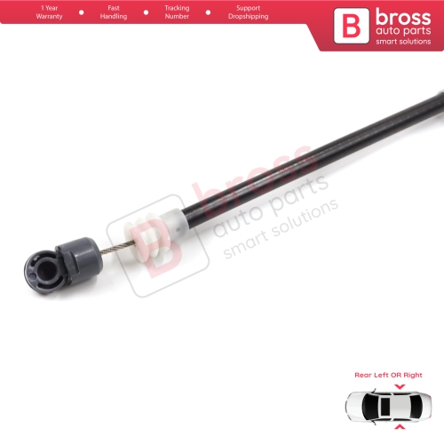 Rear Outer Door Handle Carrier Release Bowden Cable 220 mm For BMW X5 E53 2000-2006 51228243635 51228243636