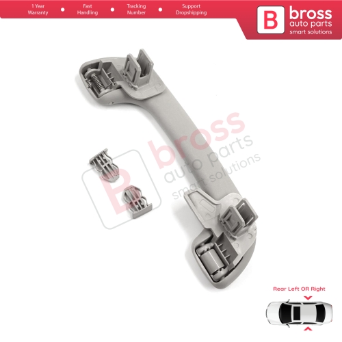 Rear Door Inner Roof Grab Handle Light Gray for Renault Megane 3 4 Scenic 3 Clio 4 Kadjar Captur  Master 3 Movano 739400011R