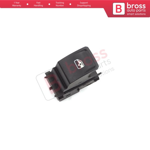 Passenger Door Window Switch Single Control Button 4 Pin for VW Crafter 2 Golf 7 Passat B8 Polo 6 Octavia 4 Superb 3 Leon 3 Ibiza 5 Ateca Audi A1 MK2 5G0959855M