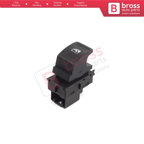 Passenger Door Window Switch Single Control Button 4 Pin for VW Crafter 2 Golf 7 Passat B8 Polo 6 Octavia 4 Superb 3 Leon 3 Ibiza 5 Ateca Audi A1 MK2 5G0959855M