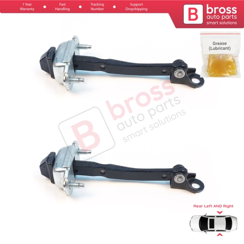 2 Pieces Rear Door Stop Check Assy Limiter Strap for Renault Dacia Jogger RK 2021-On 824316685R
