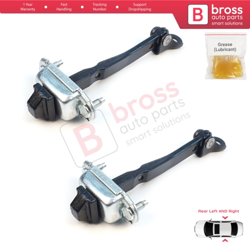2 Pieces Rear Door Stop Check Assy Limiter Strap for Renault Dacia Jogger RK 2021-On 824316685R