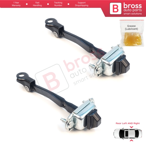 2 Pieces Rear Door Stop Check Assy Limiter Strap for Renault Dacia Jogger RK 2021-On 824316685R