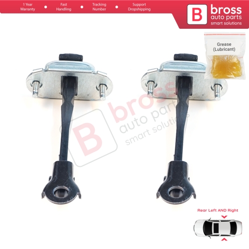 2 Pieces Rear Door Stop Check Assy Limiter Strap for Renault Dacia Jogger RK 2021-On 824316685R
