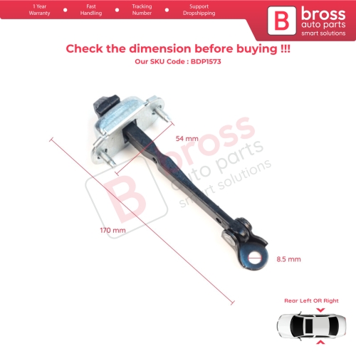 Rear Door Stop Check Assy Limiter Strap for Renault Dacia Jogger RK 2021-On 824316685R