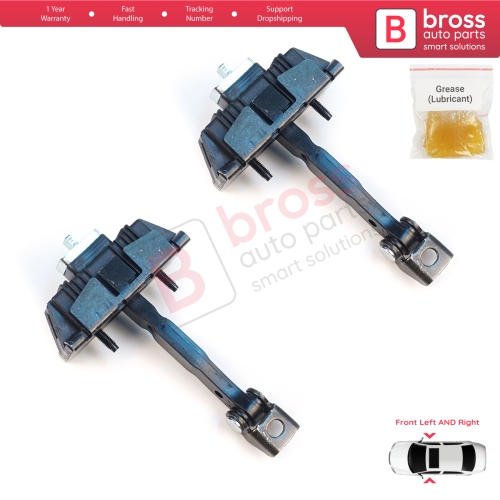 2 Pieces Front Door Stop Check Assy Limiter Strap for Toyota Avensis MK2 T25 2003-2008 6861005040
