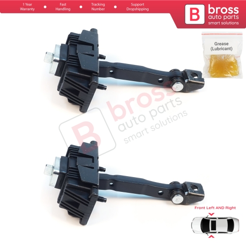 2 Pieces Front Door Stop Check Assy Limiter Strap for Toyota Avensis MK2 T25 2003-2008 6861005040