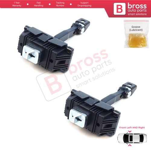 2 Pieces Front Door Stop Check Assy Limiter Strap for Toyota Avensis MK2 T25 2003-2008 6861005040