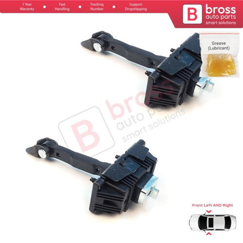 2 Pieces Front Door Stop Check Assy Limiter Strap for Toyota Avensis MK2 T25 2003-2008 6861005040