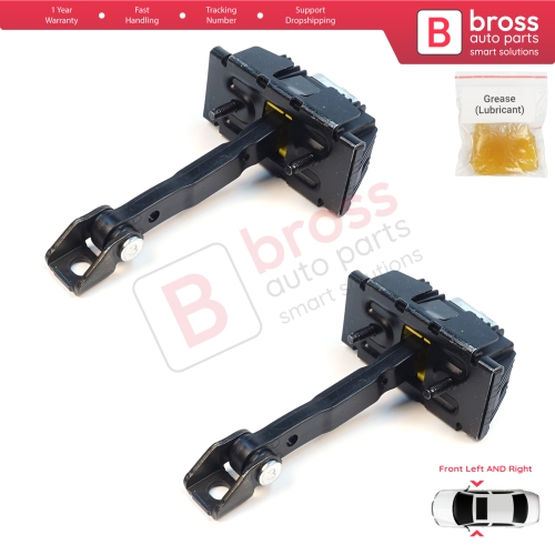 2 Pieces Front Door Stop Check Assy Limiter Strap for Toyota Avensis MK2 T25 2003-2008 6861005040
