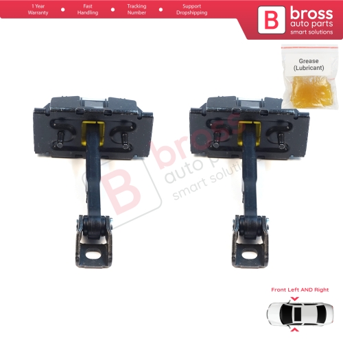2 Pieces Front Door Stop Check Assy Limiter Strap for Toyota Avensis MK2 T25 2003-2008 6861005040