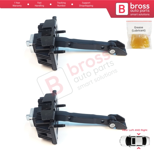 2 Pieces Rear Door Stop Check Assy Limiter Strap for Toyota Avensis MK2 T25 2003-2008 6863005040