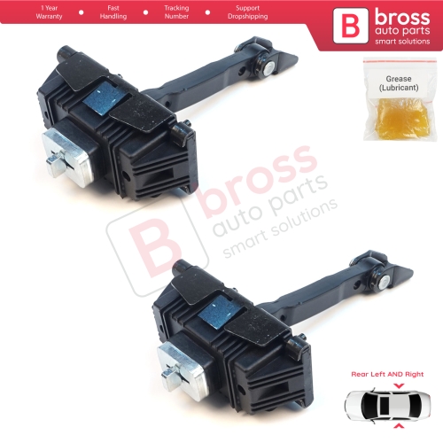2 Pieces Rear Door Stop Check Assy Limiter Strap for Toyota Avensis MK2 T25 2003-2008 6863005040