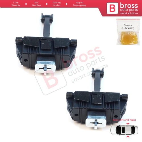 2 Pieces Rear Door Stop Check Assy Limiter Strap for Toyota Avensis MK2 T25 2003-2008 6863005040