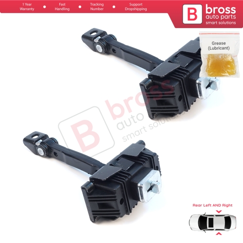 2 Pieces Rear Door Stop Check Assy Limiter Strap for Toyota Avensis MK2 T25 2003-2008 6863005040