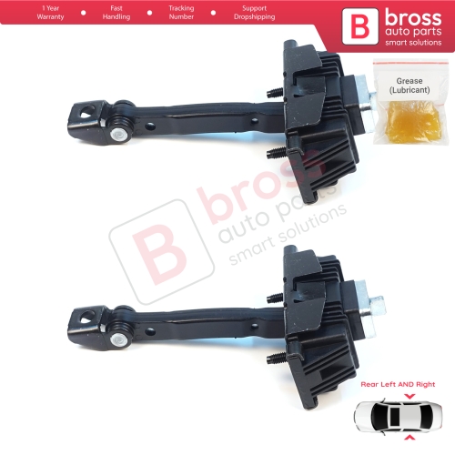 2 Pieces Rear Door Stop Check Assy Limiter Strap for Toyota Avensis MK2 T25 2003-2008 6863005040