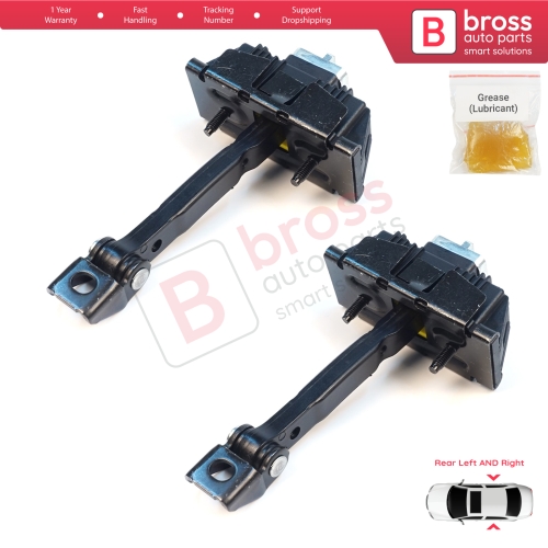 2 Pieces Rear Door Stop Check Assy Limiter Strap for Toyota Avensis MK2 T25 2003-2008 6863005040
