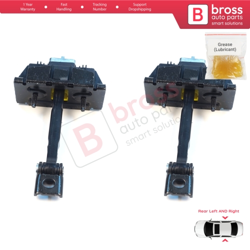 2 Pieces Rear Door Stop Check Assy Limiter Strap for Toyota Avensis MK2 T25 2003-2008 6863005040