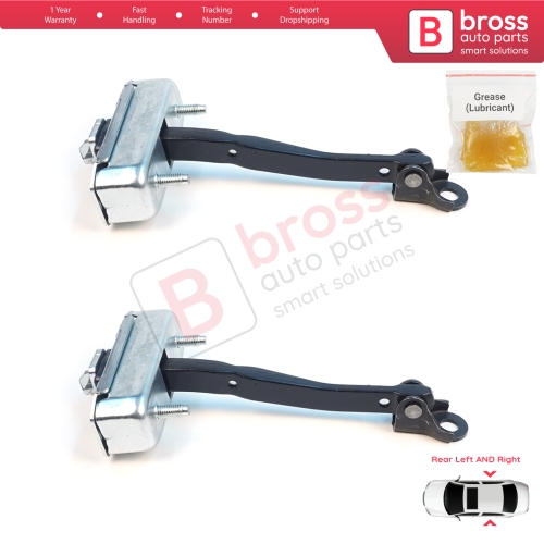 2 Pieces Rear Door Stop Check Assy Limiter Strap for Toyota Avensis MK3 T27 T270 2009-2018 6863005050