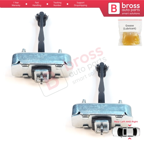 2 Pieces Rear Door Stop Check Assy Limiter Strap for Toyota Avensis MK3 T27 T270 2009-2018 6863005050