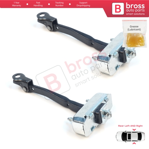 2 Pieces Rear Door Stop Check Assy Limiter Strap for Toyota Avensis MK3 T27 T270 2009-2018 6863005050