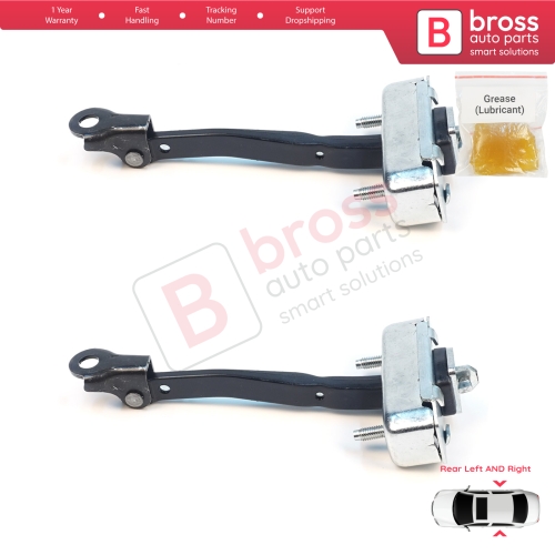 2 Pieces Rear Door Stop Check Assy Limiter Strap for Toyota Avensis MK3 T27 T270 2009-2018 6863005050