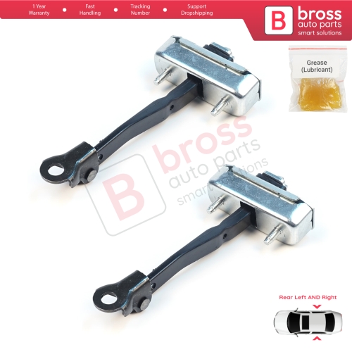 2 Pieces Rear Door Stop Check Assy Limiter Strap for Toyota Avensis MK3 T27 T270 2009-2018 6863005050