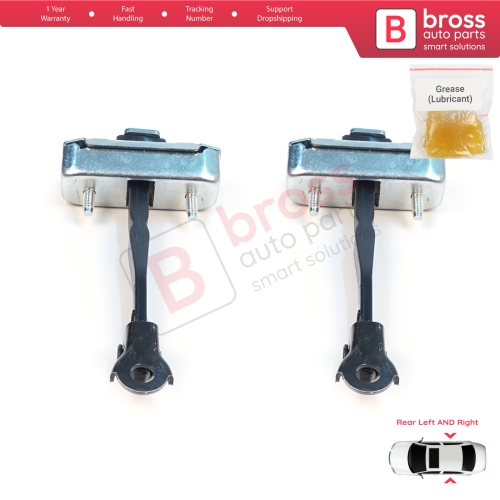 2 Pieces Rear Door Stop Check Assy Limiter Strap for Toyota Avensis MK3 T27 T270 2009-2018 6863005050