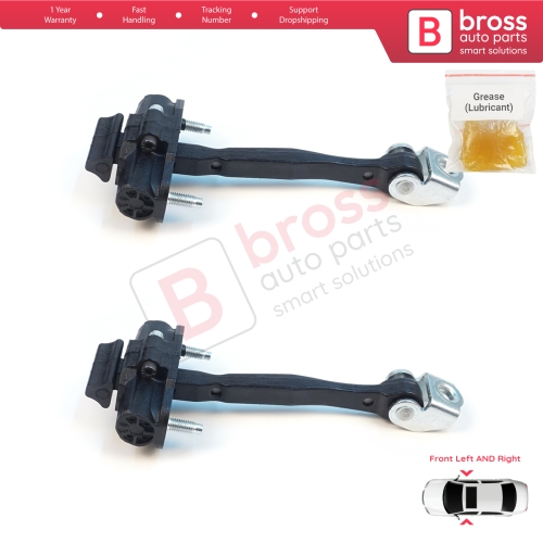 2 Pieces Front Door Stop Check Assy Limiter Strap for Jeep Renegade BU B1 BV 2014-On 51953320