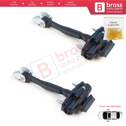 2 Pieces Front Door Stop Check Assy Limiter Strap for Jeep Renegade BU B1 BV 2014-On 51953320