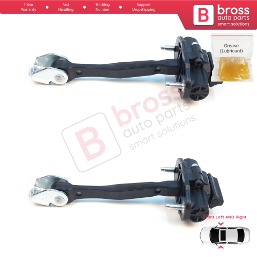 2 Pieces Front Door Stop Check Assy Limiter Strap for Jeep Renegade BU B1 BV 2014-On 51953320
