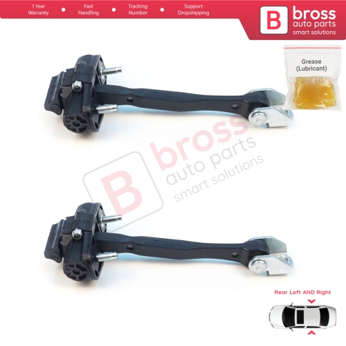 2 Pieces Rear Door Stop Check Assy Limiter Strap for Jeep Renegade BU B1 BV 2014-On 51953322