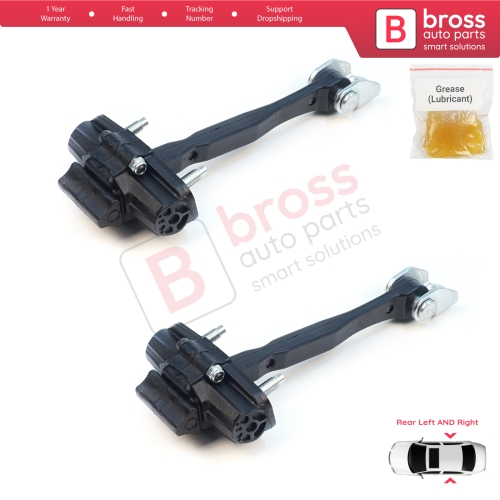 2 Pieces Rear Door Stop Check Assy Limiter Strap for Jeep Renegade BU B1 BV 2014-On 51953322