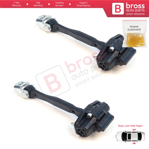 2 Pieces Rear Door Stop Check Assy Limiter Strap for Jeep Renegade BU B1 BV 2014-On 51953322
