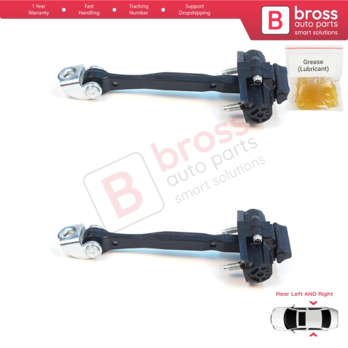 2 Pieces Rear Door Stop Check Assy Limiter Strap for Jeep Renegade BU B1 BV 2014-On 51953322