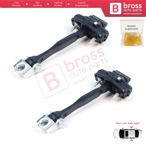 2 Pieces Rear Door Stop Check Assy Limiter Strap for Jeep Renegade BU B1 BV 2014-On 51953322